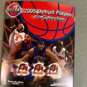 2005 Detroit Pistons Championship Pin Collection